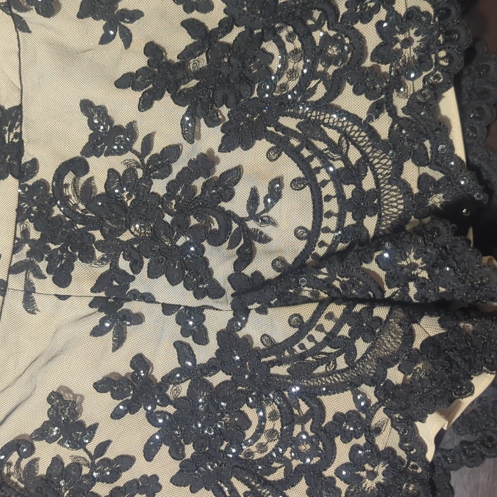 Alice & Olivia sequin embroidered mesh shorts - Picture 7 of 12